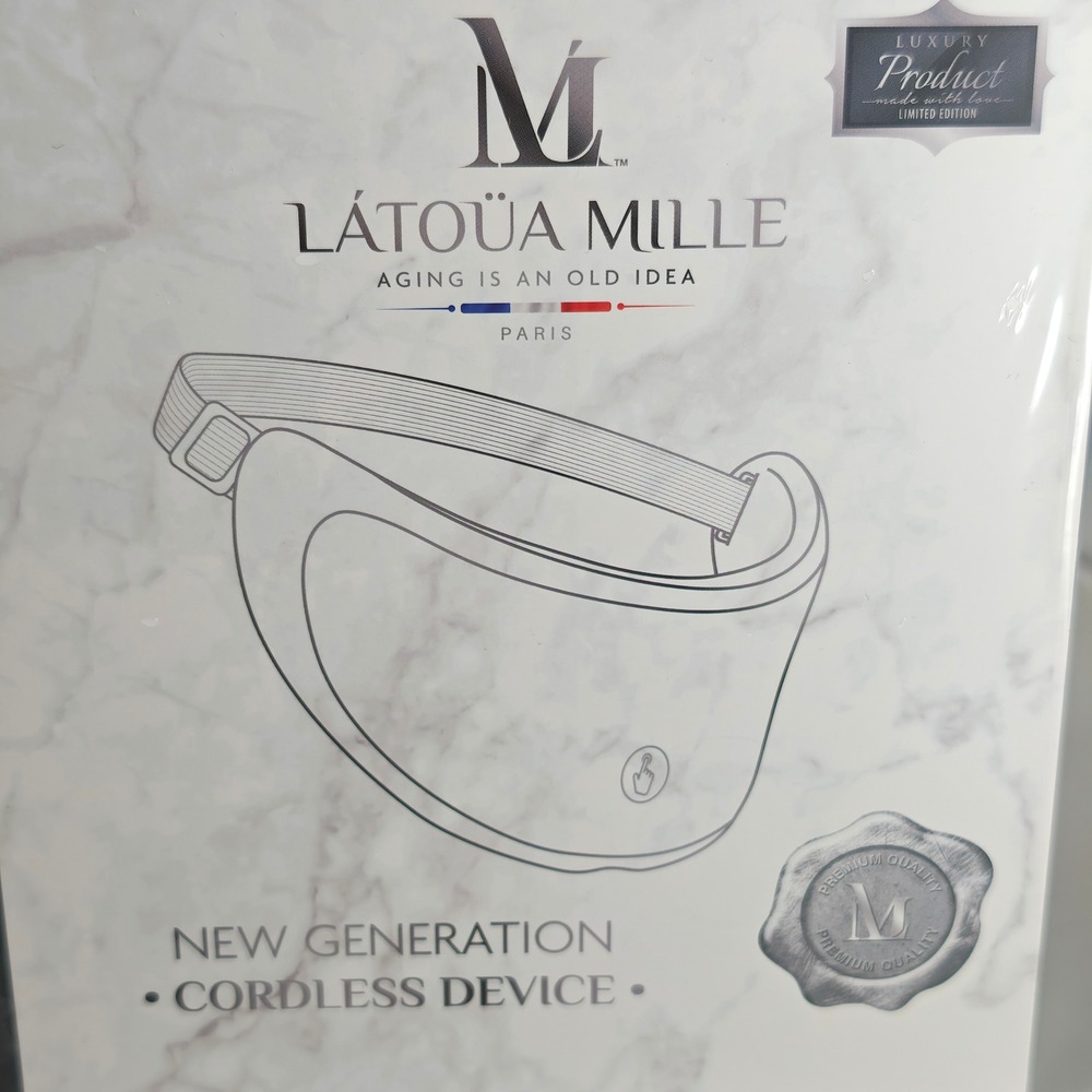 Latoua Mille Obsidian Element Multi-Purpose LED Neck Mask Cordless Device New - Picture 5 of 8